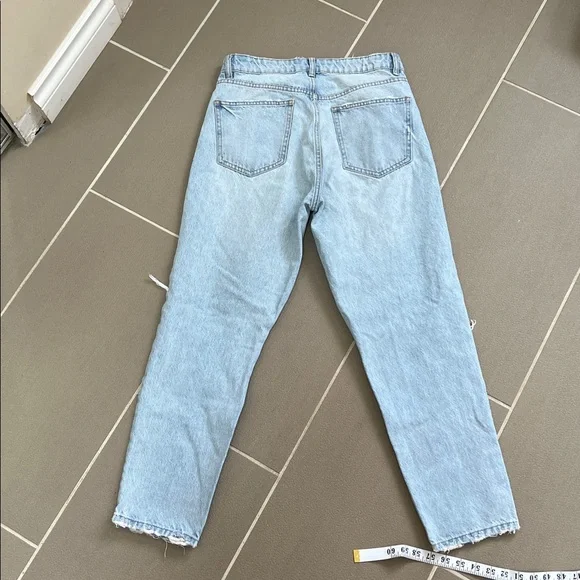 ZARA Light Wash Distressed Jeans - Picture 5 of 5